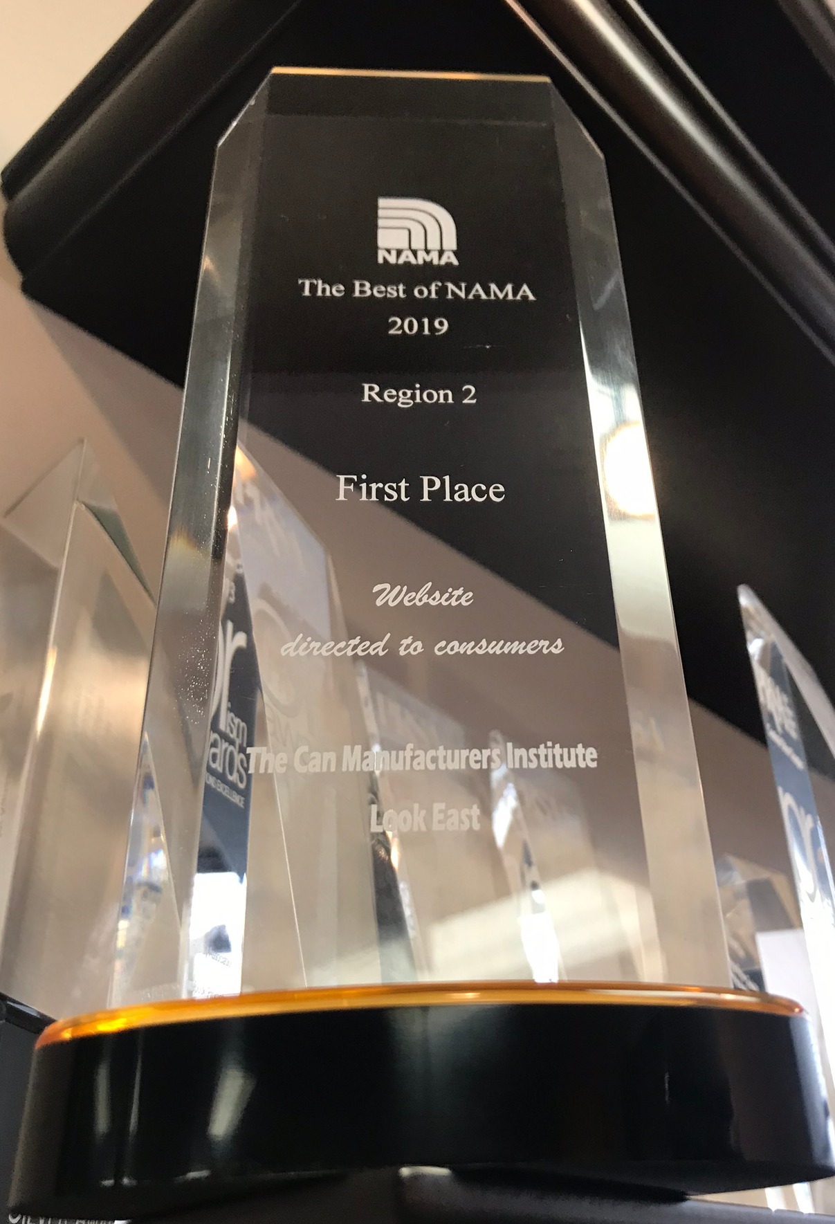 Best of NAMA - first place award- Website directed to consumers